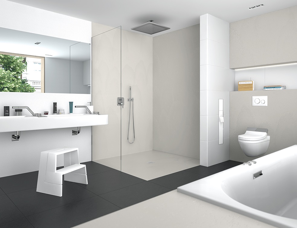 Fundo Top Wall : le nouveau revêtement design pour lespace douche par wedi